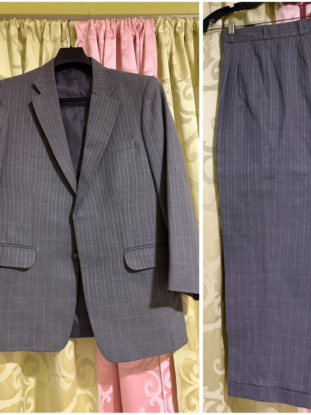 Barneys New York Gray Pinstripe Three-Piece Suit